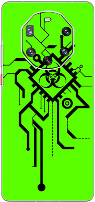 FCS Huawei Mate 40 RS Porsche Printed Back skin Mobile Skin(Green Tato)
