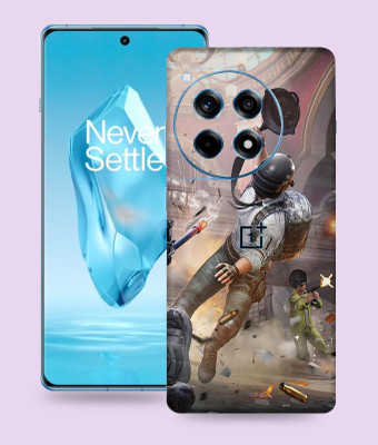 SkinoMania Oneplus 12R 5G Mobile Skin(Pub-G Pan Fight Multicolor Mobile Skin)