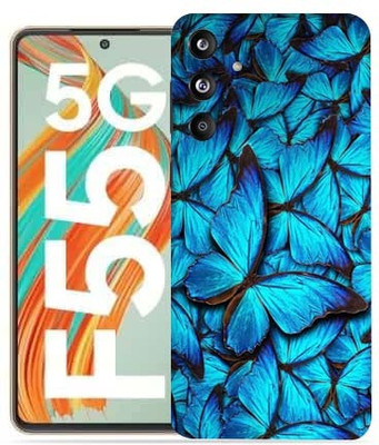 OggyBaba Samsung Galaxy F55 5g Mobile Skin(Butterfly Blue)