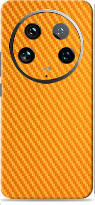 SkinoMania Xiaomi 14 Ultra 5G Premium Vinyl Mobile Skin (Multicolor) Mobile Skin(Golden CF)