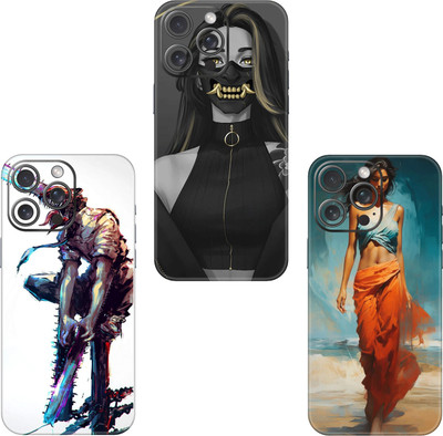 wrap craft APPLE IPHONE XS MAX COMBO (PACK OF 3) Premium Vinyl BACK Mobile Skin(Multicolor)