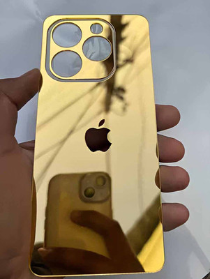 MOKPLZ Tecno Spark 10C BACK PANNEL MIRROR ACRYLIC SHEET Mobile Skin(GOLDEN)