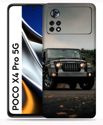 WeCre8 Skin's Xiaomi Poco X4 Pro 5G Mobile Skin(Black Thar Multicolor Mobile Skin With Cleaning Wipe)