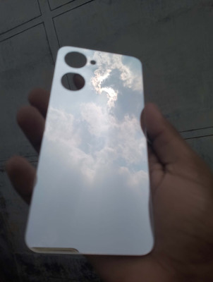 MOKPLZ VIVO Y28s 5G silver MIRROR BACK PANNEL Mobile Skin(Silver)