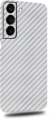TJ CREATION SAMSUNG Galaxy S22 5G Mobile Skin(Ultra Super Silver Carbon Fiber Skin With High Matte Finish.)