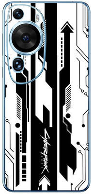 FCS Huawei P50 Pro Printed Back skin Mobile Skin(Cyber Punk White)