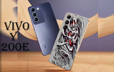 TJ CREATION Vivo V30 Pro 5G Mobile Skin(Super White With Multicolor)