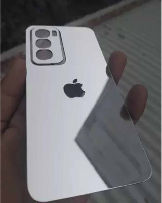 MOBIZONE OPPO RENO 12 PRO 5G SILVER MIRROR BACK PANNEL Mobile Skin(Silver)