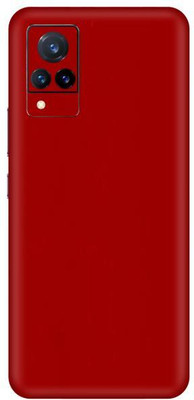 Vcare GadGets Glossy Red vivo V21 5G Mobile Skin(Glossy Red)
