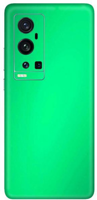 Vcare GadGets Vivo X60 Pro Plus Mobile Skin(Metallic Light Green Shining)
