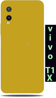 TJ CREATION Vivo T1x Mobile Skin(Ultra Super Golden Matte Skin With High Matte Finish.)