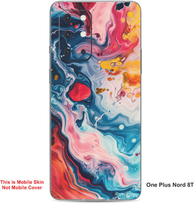 VYBE The Smart Choice One Plus Nord 8T Abstract Embossed Mobile Skin(Amaranth A16)