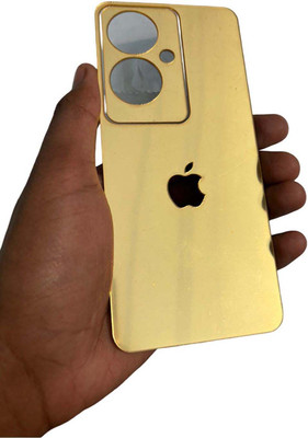 TWUAOP OPPO F25 PRO 5G MOBILE SKIN ACRYLIC SHEET MIRROR BACK PANNEL Mobile Skin(Gold)