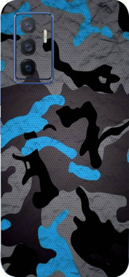 AsSkin Vivo V23e 5G Mobile Skin(Ultra Super Militay Blue Camouflage Skin With High Matte Finish)