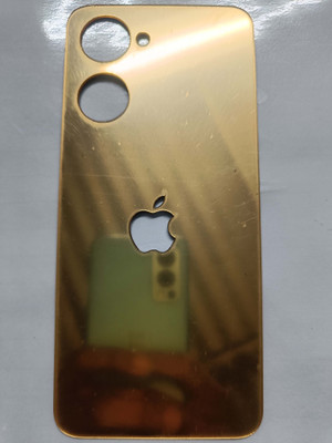 TWUAOP VIVO Y28S 5G MOBILE SKIN, MIRROR BACK PANNEL ACRYLIC SHEET Mobile Skin(Gold)