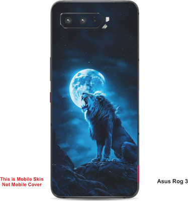 VYBE The Smart Choice Asus Rog 3 Wolf Embossed Mobile Skin(Red & Orange 3)