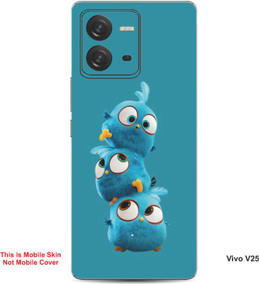 VYBE The Smart Choice Vivo V25 Jay,Jake & Jim Embossed Mobile Skin(Sea Blue B3)
