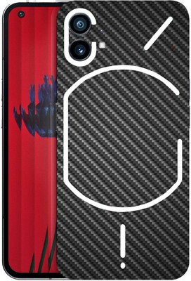 AsSkin Nothing Phone 1, nothing phone 1, nothing Mobile Skin(Ultra Super Black Glossy Carbon Fiber With High Matte Finish.Skin..)