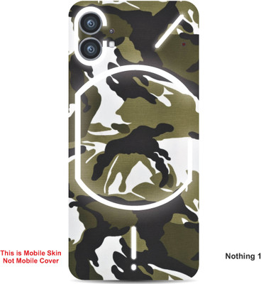 VYBE The Smart Choice Nothing 1 Camouflage Embossed Mobile Skin(Green Brown 1)