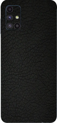 AsSkin Samsung Galaxy M51, Samsung M51, samsung Mobile Skin(Ultra Super Black Leather Skin With High Matte Finish.)