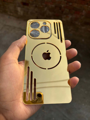 TWUAOP INFINIX NOTE 40X 5G BACK PANNEL ACRYLIC SHEET MERO APPLE Mobile Skin(Gold)