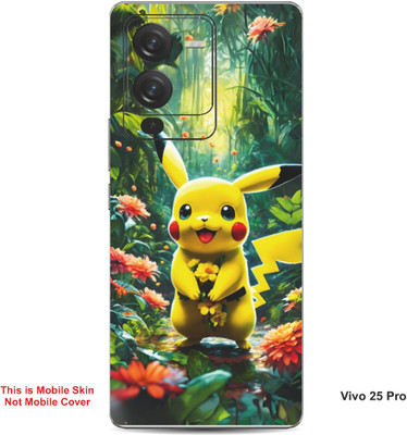 VYBE The Smart Choice Vivo 25 Pro Pikachu Embossed Mobile Skin(Light Tan B1)