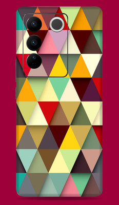 SkinoMania Vivo V27 Pro 5G Mobile Skin(Multicolor Colorfull-Tringle)