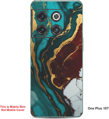VYBE The Smart Choice One Plus 10T Abstract Embossed Mobile Skin(English Walnut A10)