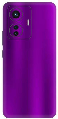 Vcare GadGets iQOO Z6 Pro 5G Metallic Purple Shining Back Side Premium Mobile Skin(Metallic Purple Shining)