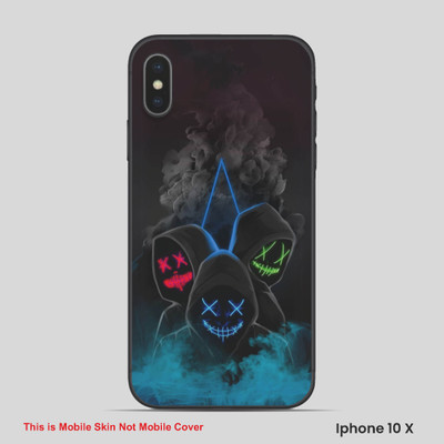 VYBE The Smart Choice iPhone 10X Horror Mobile Skin(Black Cow 3)
