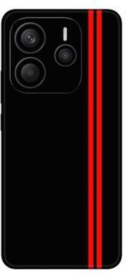 Vcare GadGets Redmi Note 14 (5G) Mobile Skin(Red & Black)