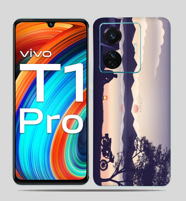 SkinoMania Vivo T1 Pro (5g) Mobile Skin(Camping-Art Multicolor Mobile skin)