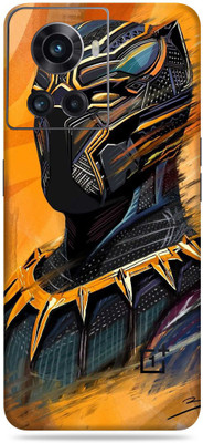 SkinoMania Oneplus 10R-5G Mobile Skin(Multicolor Golden Panther)