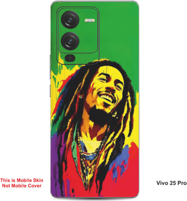 VYBE The Smart Choice Vivo 25 Pro Art Embossed Mobile Skin(Amaranth 1)