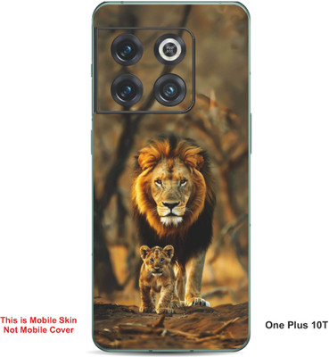 VYBE The Smart Choice One Plus 10T Lion Embossed Mobile Skin(Clay Brown 31)