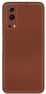 Vcare GadGets Leather Brown vivo i QOO Z3 5G Mobile Skin(Leather Brown)