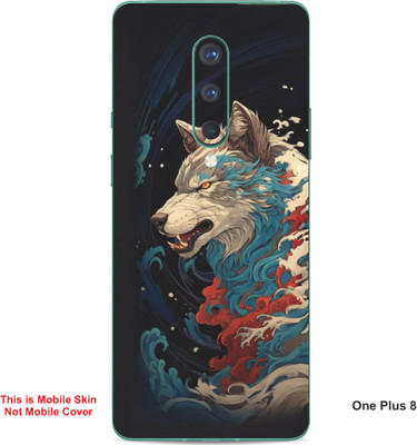 VYBE The Smart Choice One Plus 8 Wolf Embossed Mobile Skin(Sandrift 23)