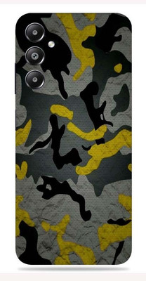 SkinoMania Samsung Galaxy M14 4G Mobile Skin(Camo Yellow)