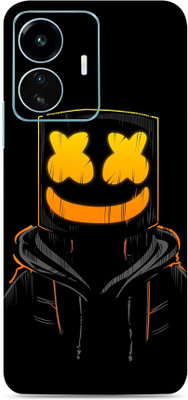 SkinoMania Vivo Iqoo Z6 Lite 5G Mobile Skin(Multicolor Black Marshmello)