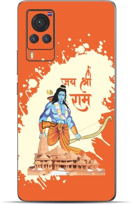 VYBE Vivo X60 Pro Shree Ram Mobile Skin Mobile Skin(Orange ( Crayola) 38)