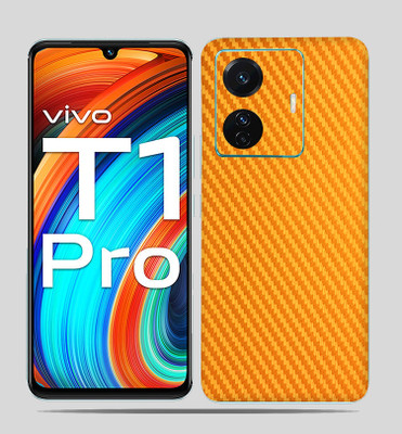SkinoMania Vivo T1 Pro (5g) Mobile Skin(Golden-CF Mobile skin)