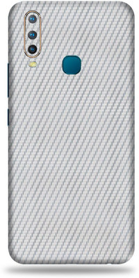 TJ CREATION Vivo U10, vivo u10 Mobile Skin(Ultra Super Silver Carbon Fiber Skin With High Matte Finish., Mobile Skin (Back+Side+Camera))