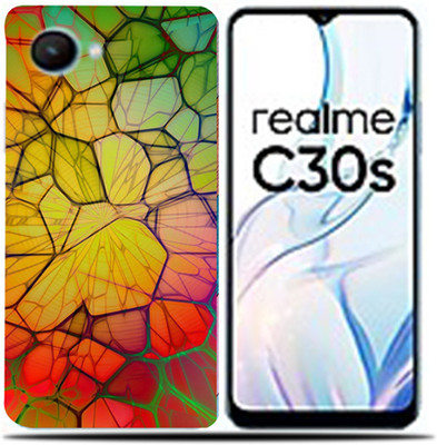 Mclaxa Realme C 30S, Colourfull Abstract Mobile Skin(Colourfull Abstract Skin With Back,Front & Sides Skin)