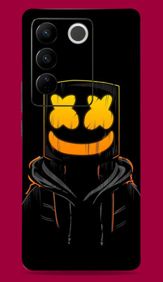 SkinoMania Vivo V27 Pro 5G Mobile Skin(Multicolor Black-Marshmello)