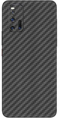 Vcare GadGets IQOO 3 5G Mobile Skin(Fiber Carbon Gun Metal)