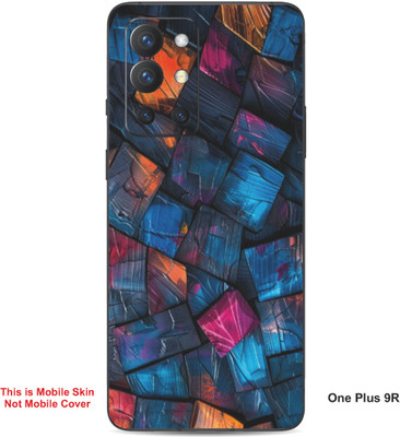 VYBE The Smart Choice One Plus 9R Abstract Embossed Mobile Skin(Sea Turtle Green A6)