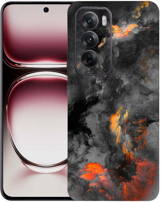 OggyBaba Oppo Reno 12 pro 5g Mobile Skin(Black clouds)