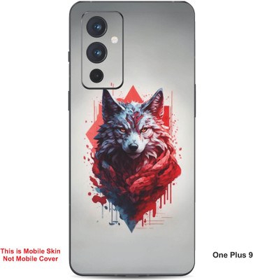 VYBE The Smart Choice One Plus 9 Wolf Embossed Mobile Skin(Moon Mist 25)