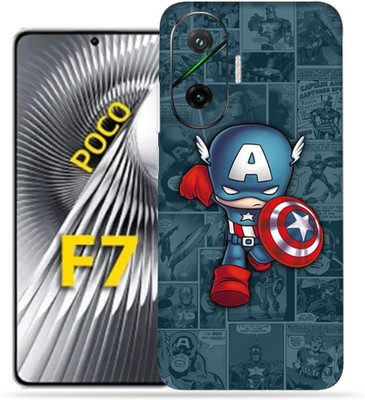 WeCre8 Skin's Xiaomi Poco F7 5g Premium Vinyl Mobile Skin (Multicolor) Mobile Skin(Captain-Art)
