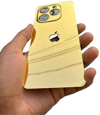 TWUAOP INFINIX SMART 8 MOBILE SKIN, MIRROR BACK PANNEL ACRYLIC SHEET Mobile Skin(Gold)